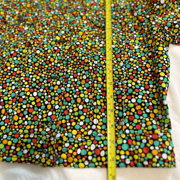 MOSHINO Vintage ‘90’s Polka Dot Jean Jacket Style - Size 8 - Picture 6 of 12